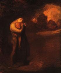 theophile-alexandre steinlen The Kiss Sweden oil painting art